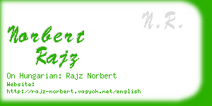 norbert rajz business card